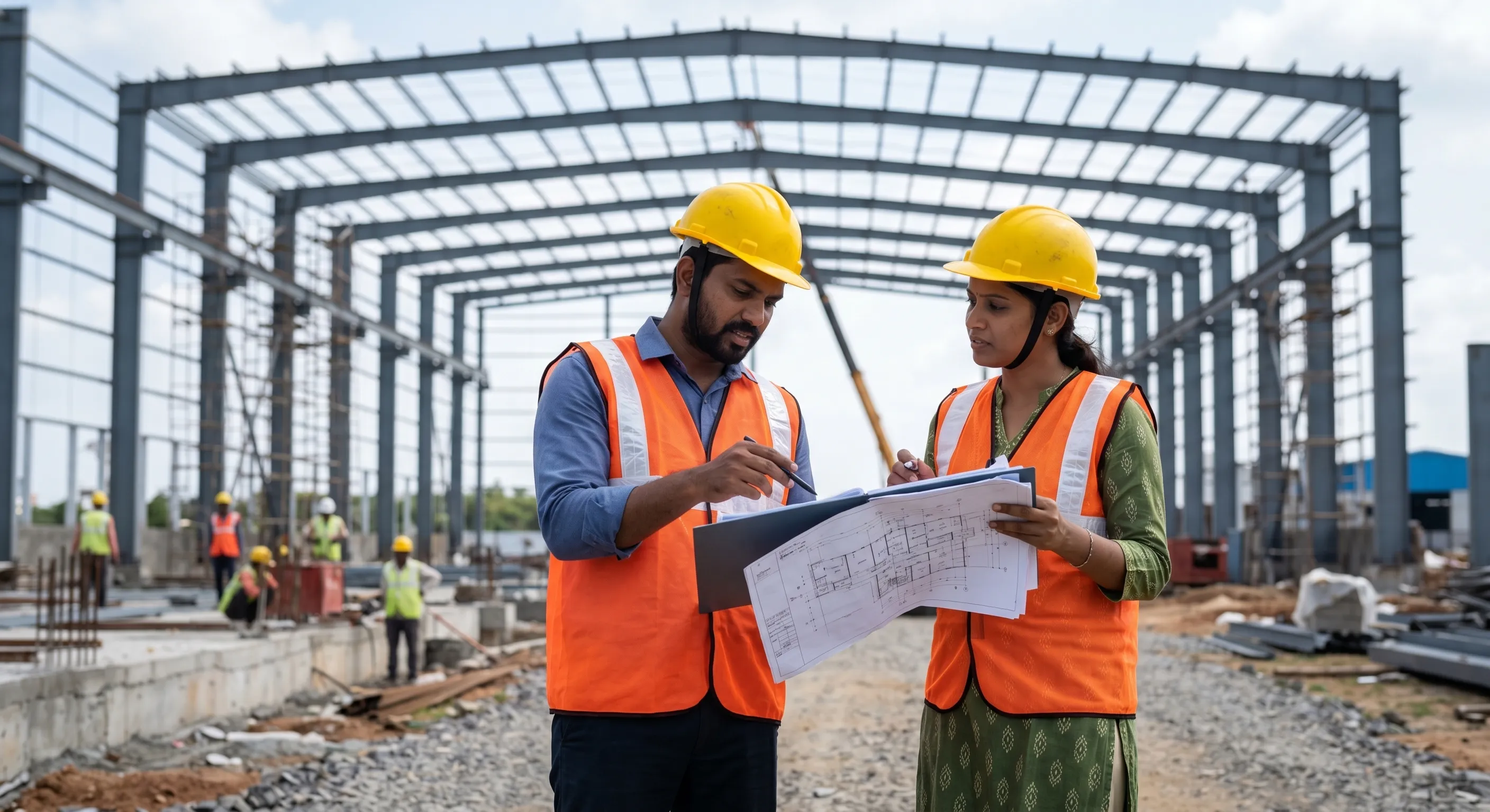 Icon Infrastructure engineers planning an industrial project in Indore
